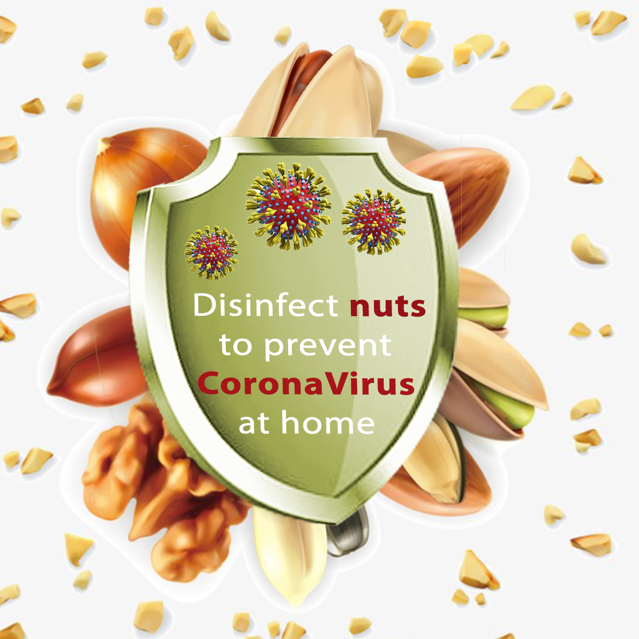 Disinfect nuts to prevent CoronaVirus at home post thumbnail